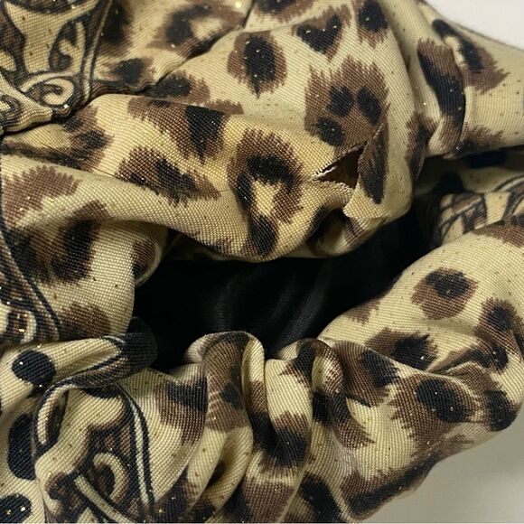 Vintage 80's A.D.S Gold Sparkling Animal Print Bomber Jacket Women's Size Large - Picture 13 of 15